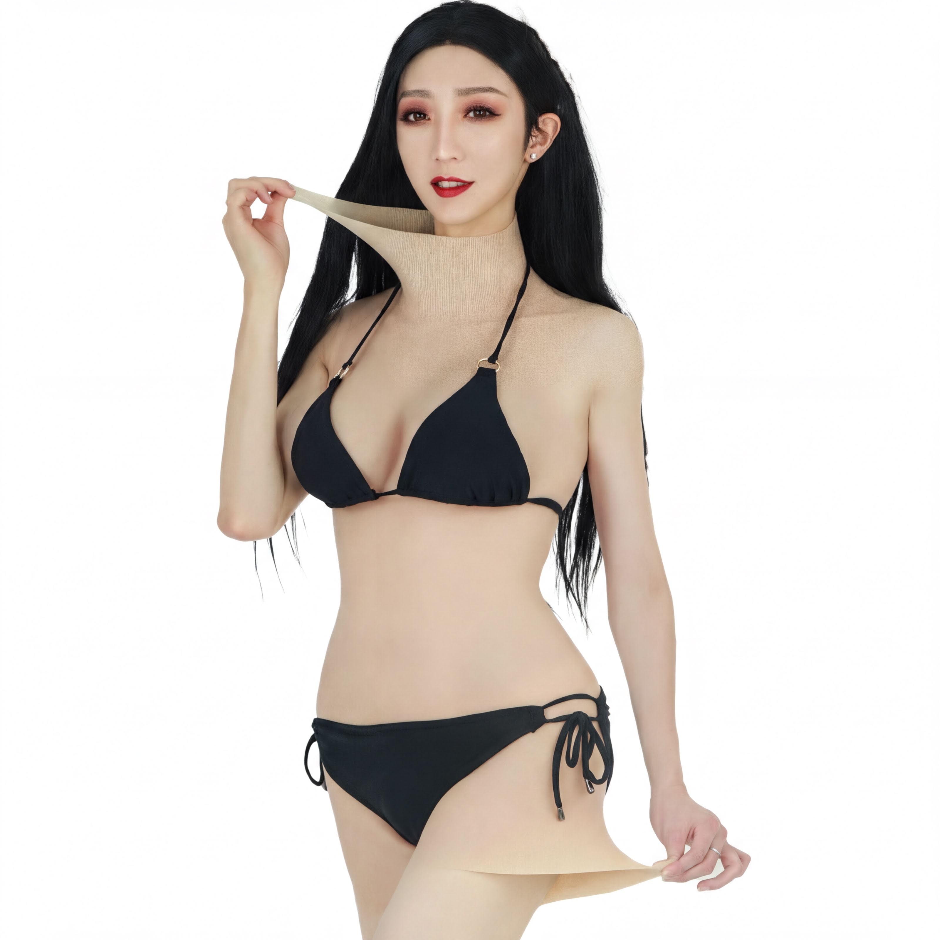 C Cup Silicone Bodysuit with Realistic Breast Forms for Crossdressing, Cosplay & Post-Mastectomy - Aurora Cosplay
