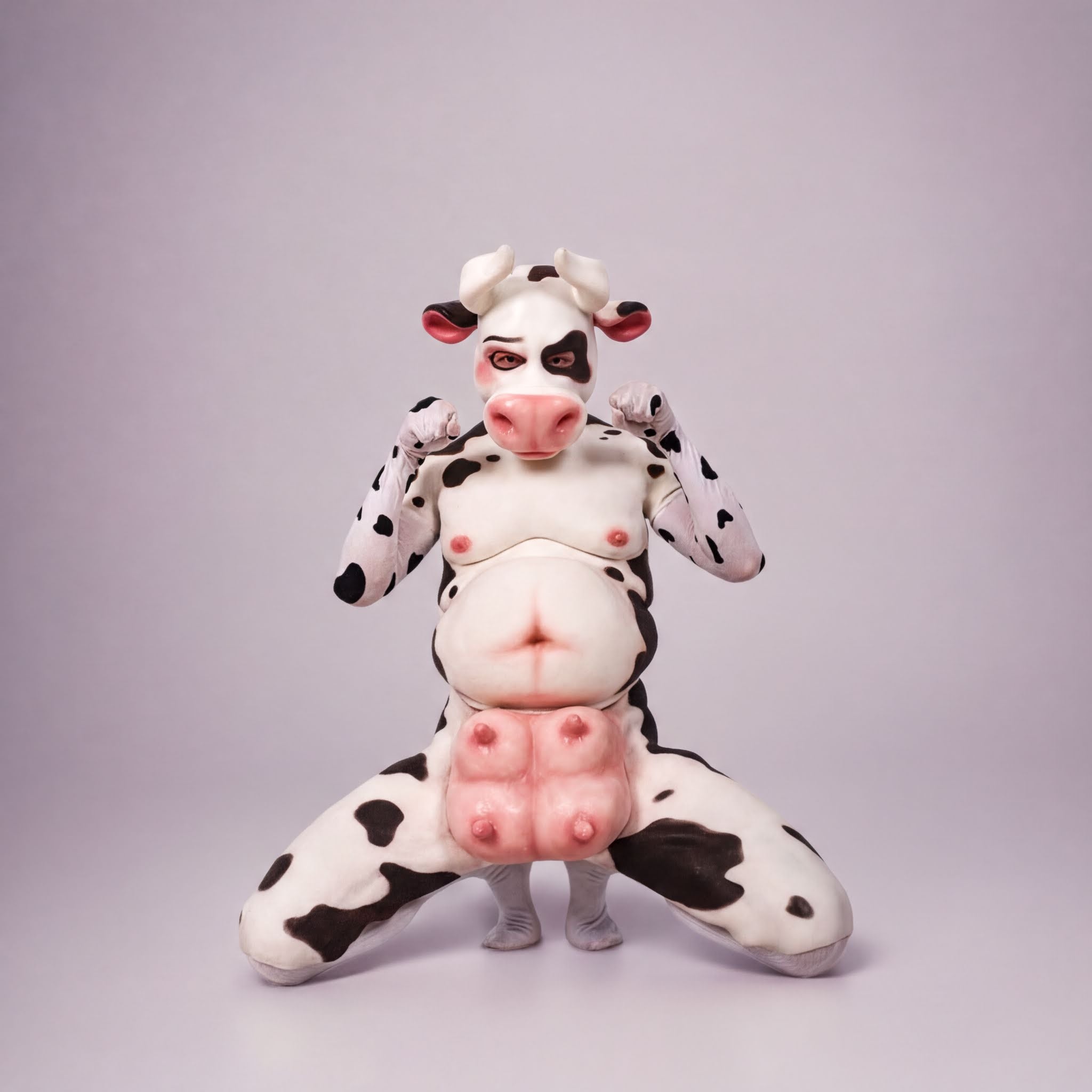 Spotted Cow Silicone Fursuit Set with Udder Detail - Perfect for Cosplay - Aurora Cosplay