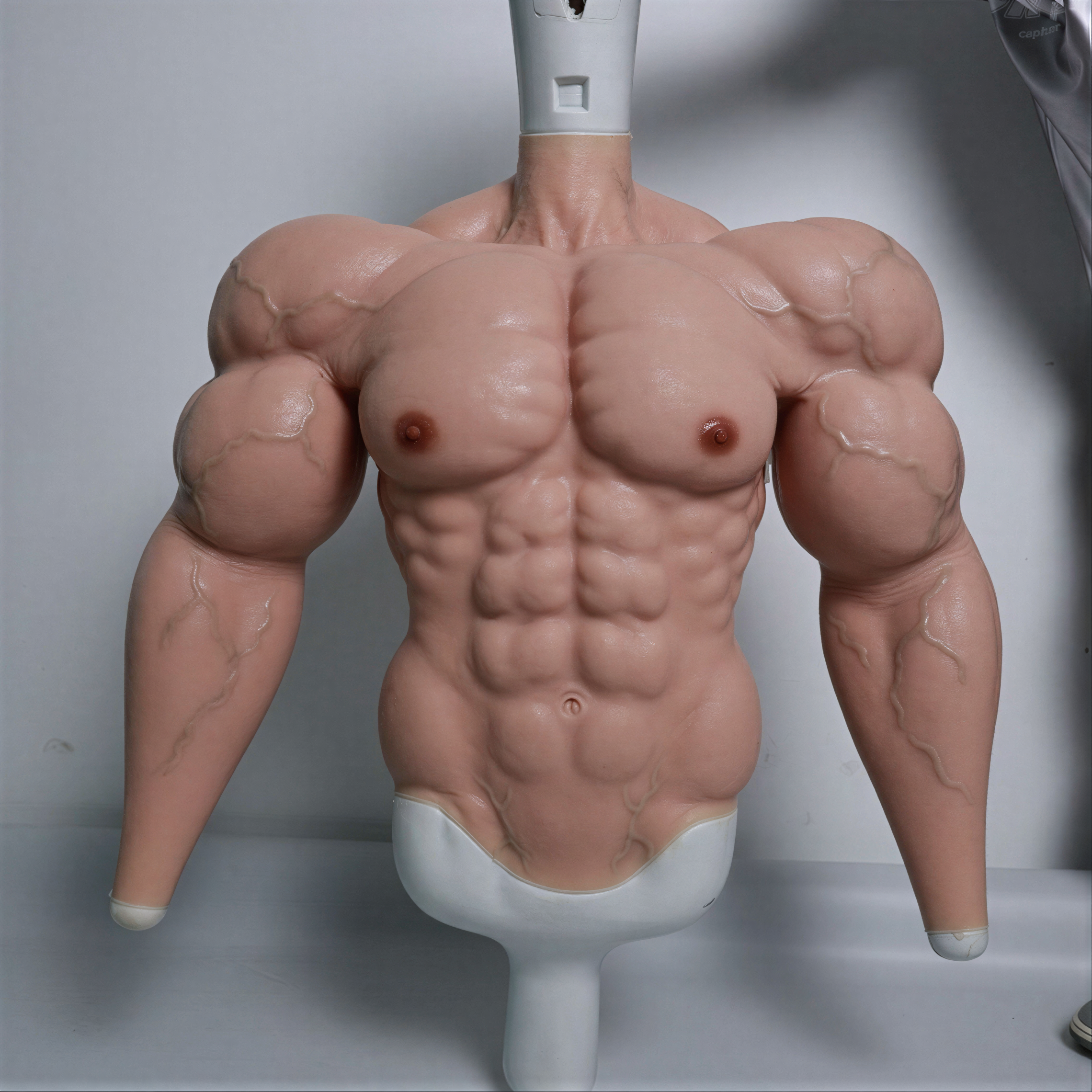 Handmade Silicone Upper Body Muscle Suit - Custom Fit, Ultimate Comfort, Versatile for Cosplay, Bodybuilding - Easy Wear & Customizable - Aurora Cosplay