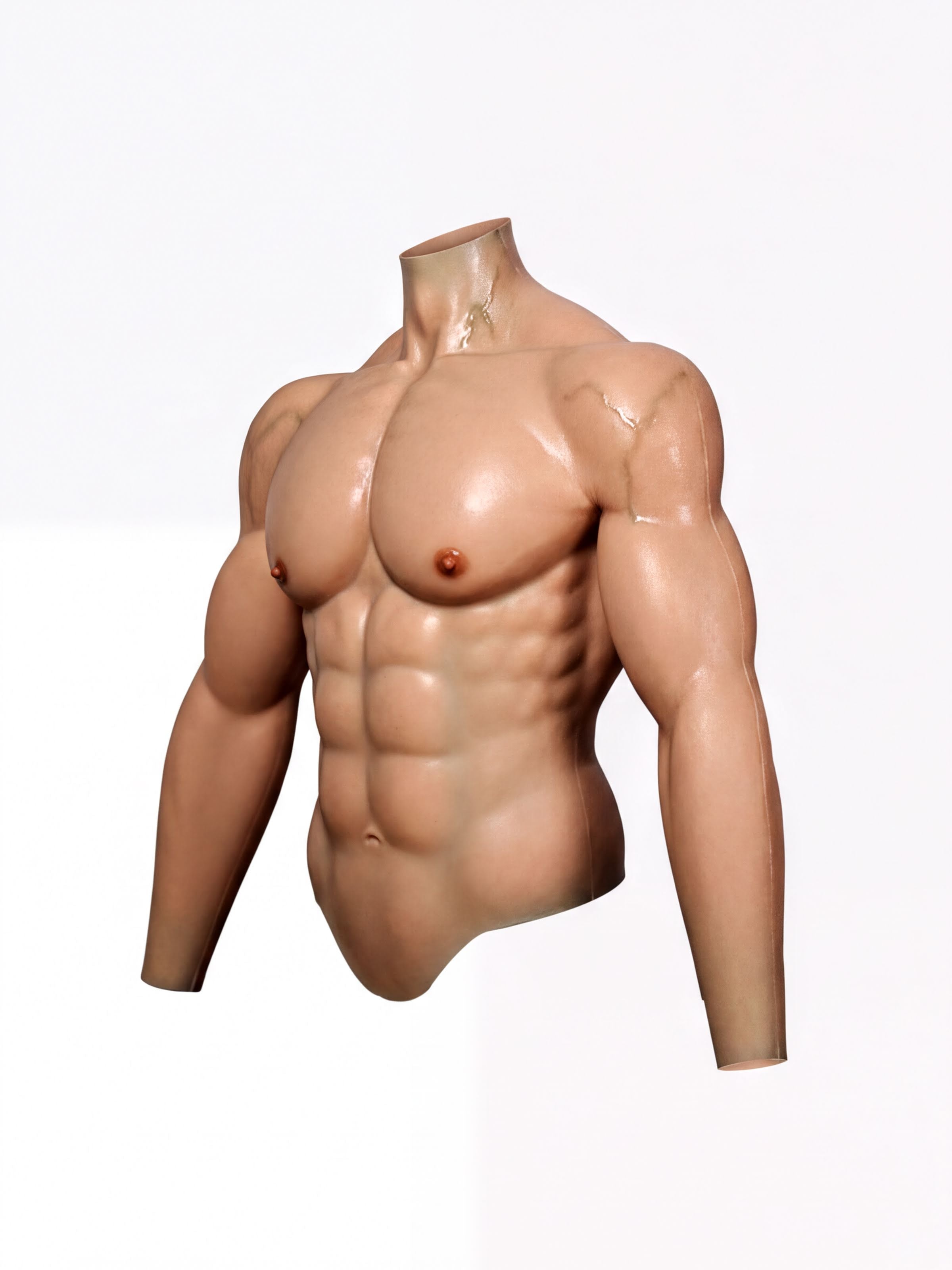 Ultimate Thinskin Upper Body Muscle Suit with Sculpted Arms - Aurora Cosplay