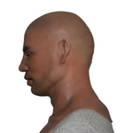 Aurora Cosplay's Handmade Realistic Black Skin Male Mask - High Quality Medical Silicone, Ideal for Cosplay and Cross-dressing - Aurora Cosplay