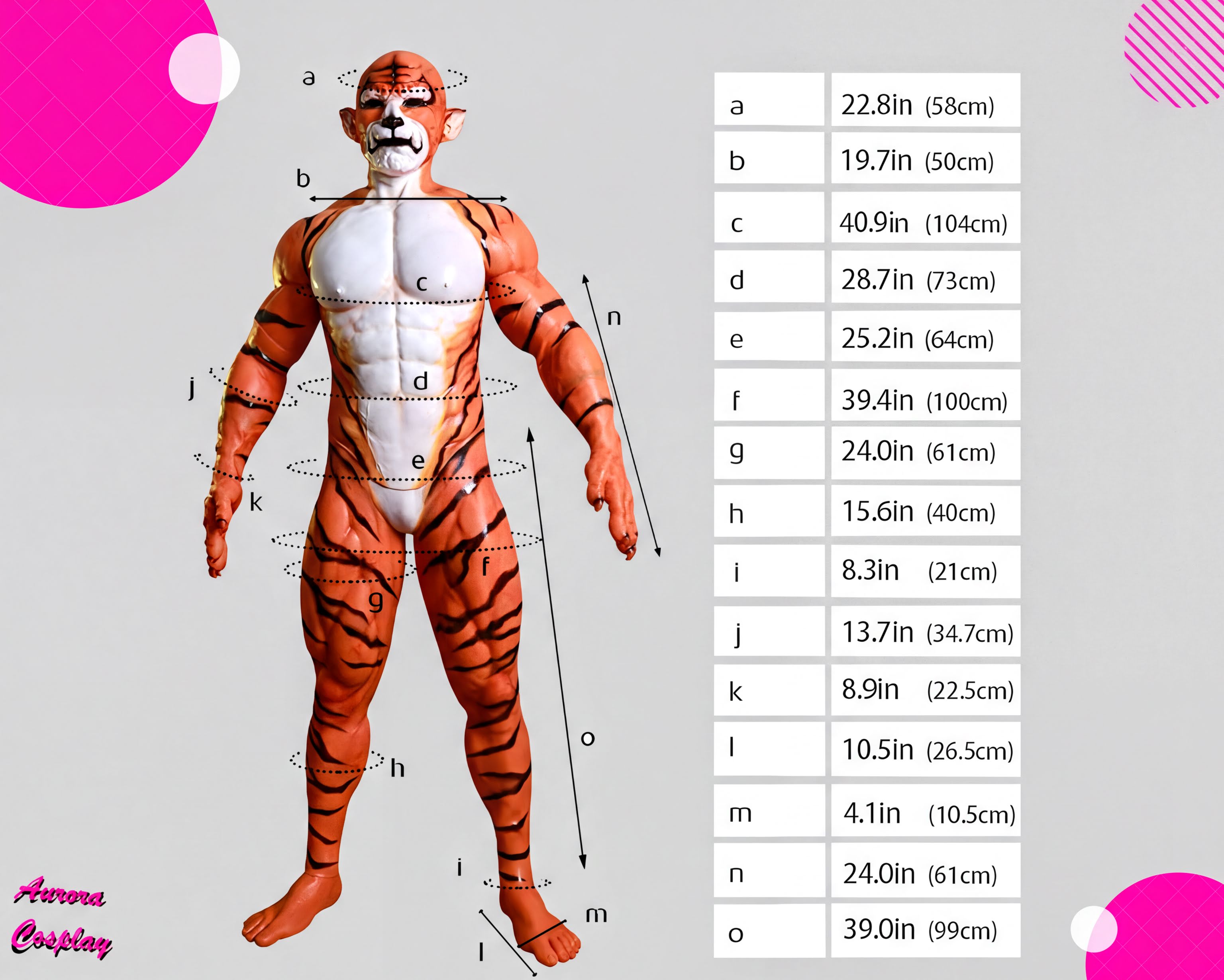 Fierce Tiger Fursuit: Silicone Muscle Suit for Predator Cosplay - Aurora Cosplay