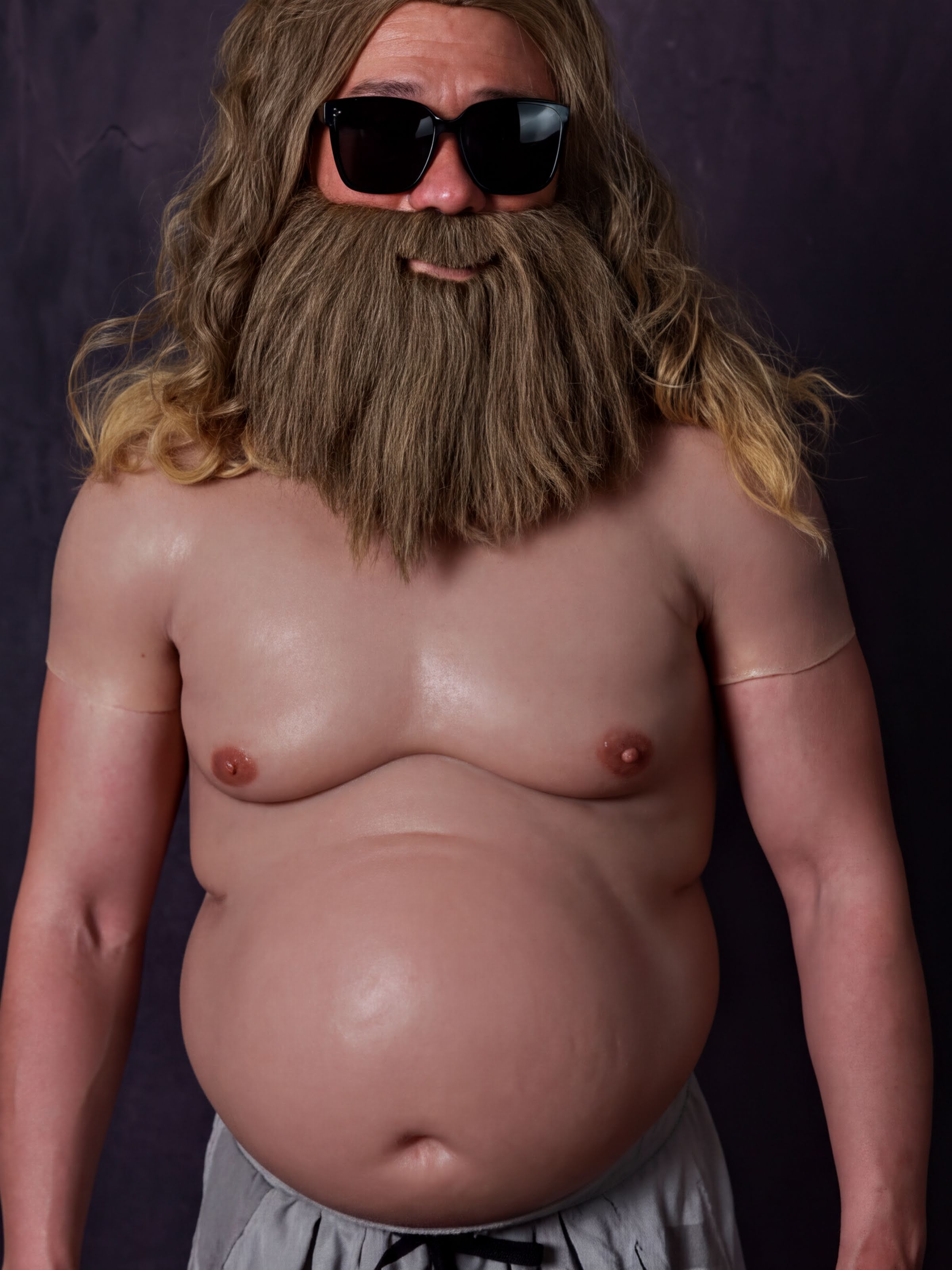 Silicon Accessories Gift Idea, Authentic Silicone Realistic Upper Body Suit With A Big Beer Belly For Cosplay - Fake Body Suit For Cosplays - Aurora Cosplay