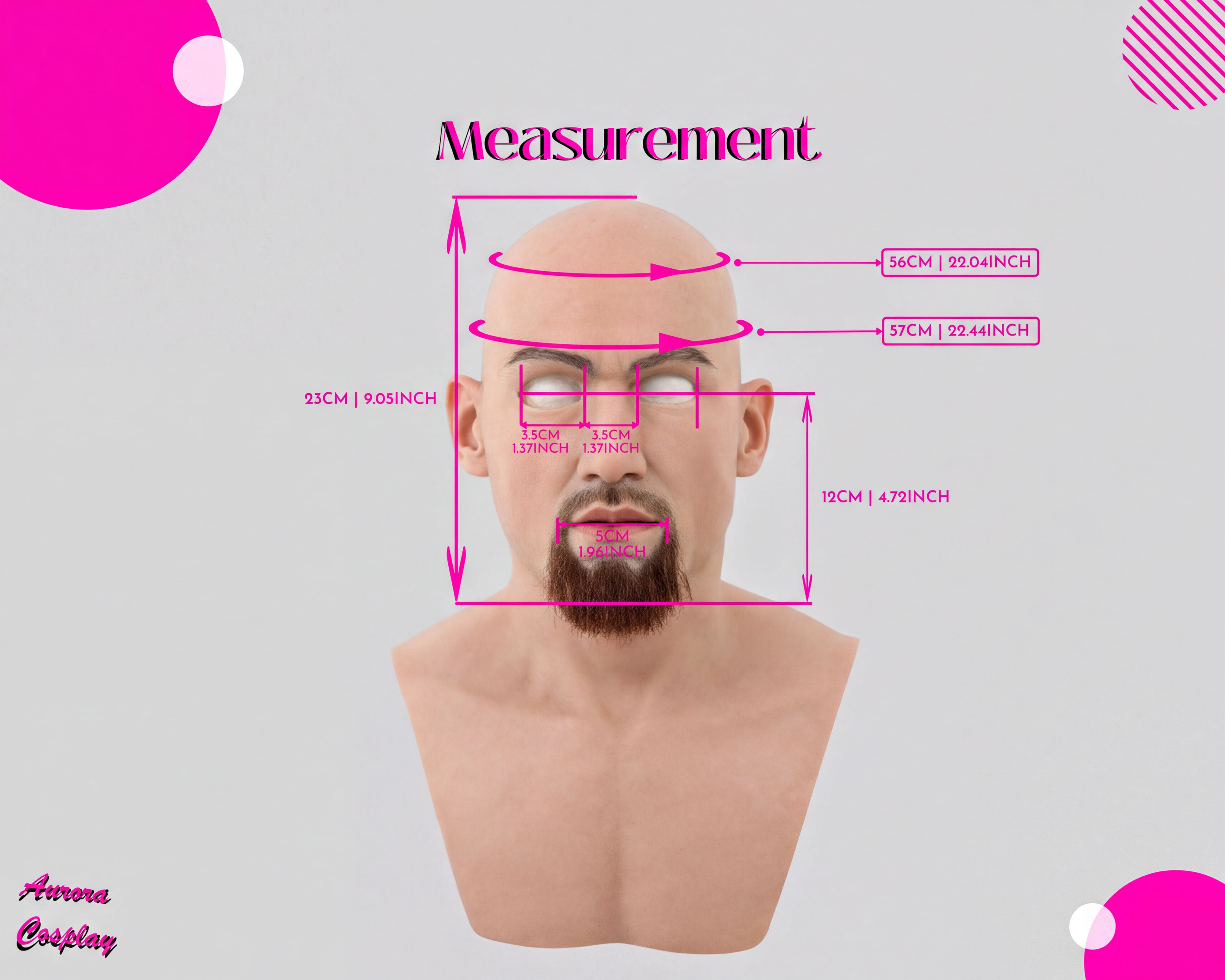 Silicone Mask Man Halloween Masks handsome Realistic High Quality, Unique, Custom Mask, Human Mask, Hand Made - Aurora Cosplay
