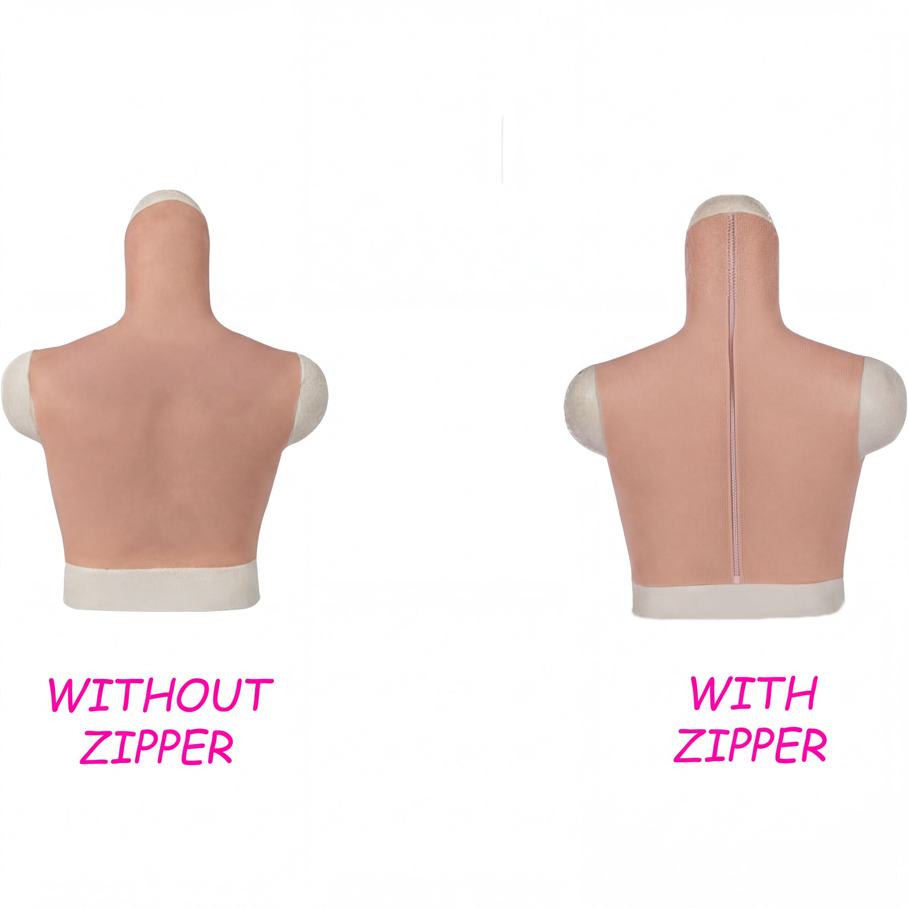 Breast with Zipper Silicon Crossdressing Realistic Breast Forms With Zipper Cosplay - Fake Breast For Cosplay-Silicon Made Women Accessories - Aurora Cosplay