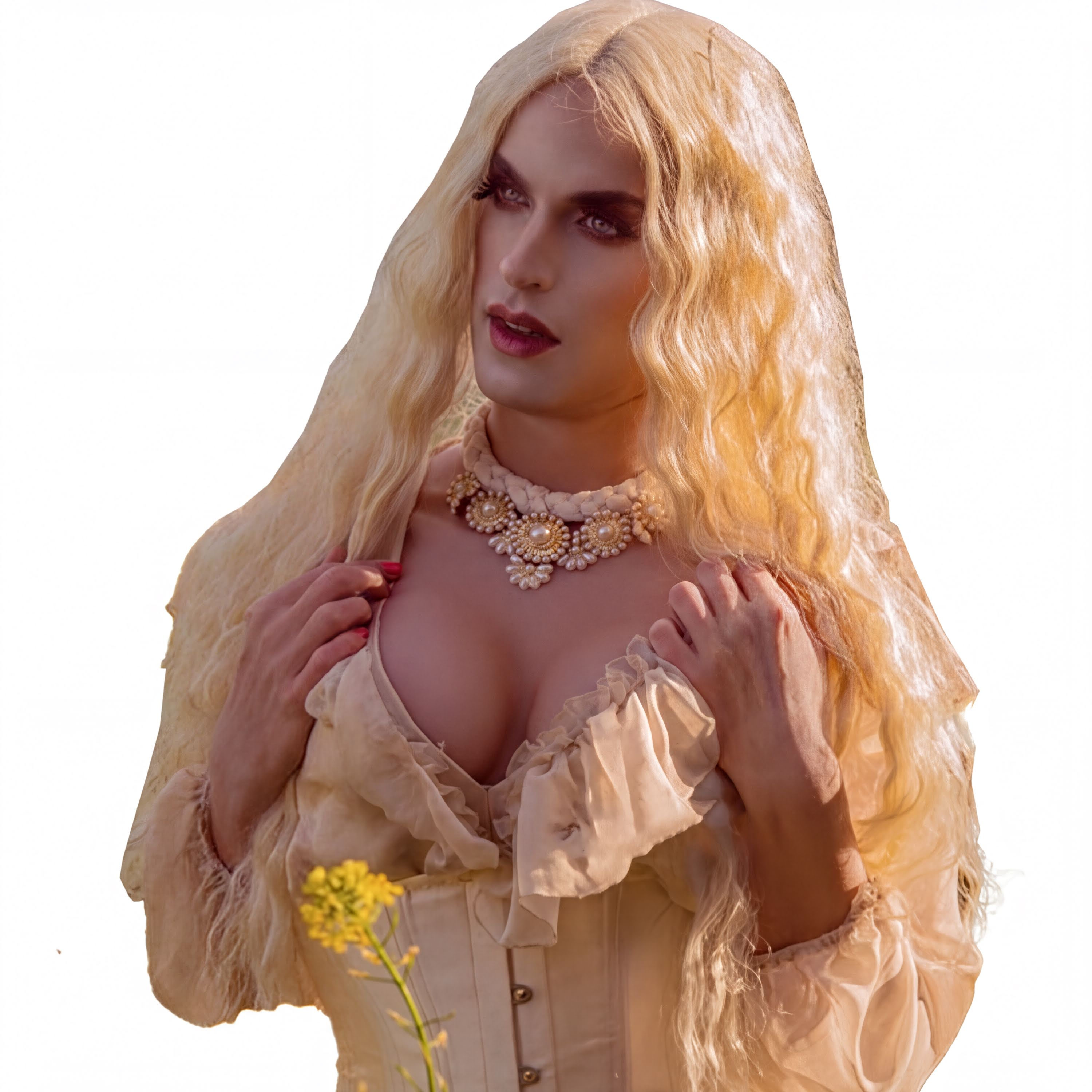 Awakened You Silicone B Breast Shirt Sleeveless Breast Plate | Silicone Prosthetics | For Cross dressing MTF, Drag Queens - Aurora Cosplay