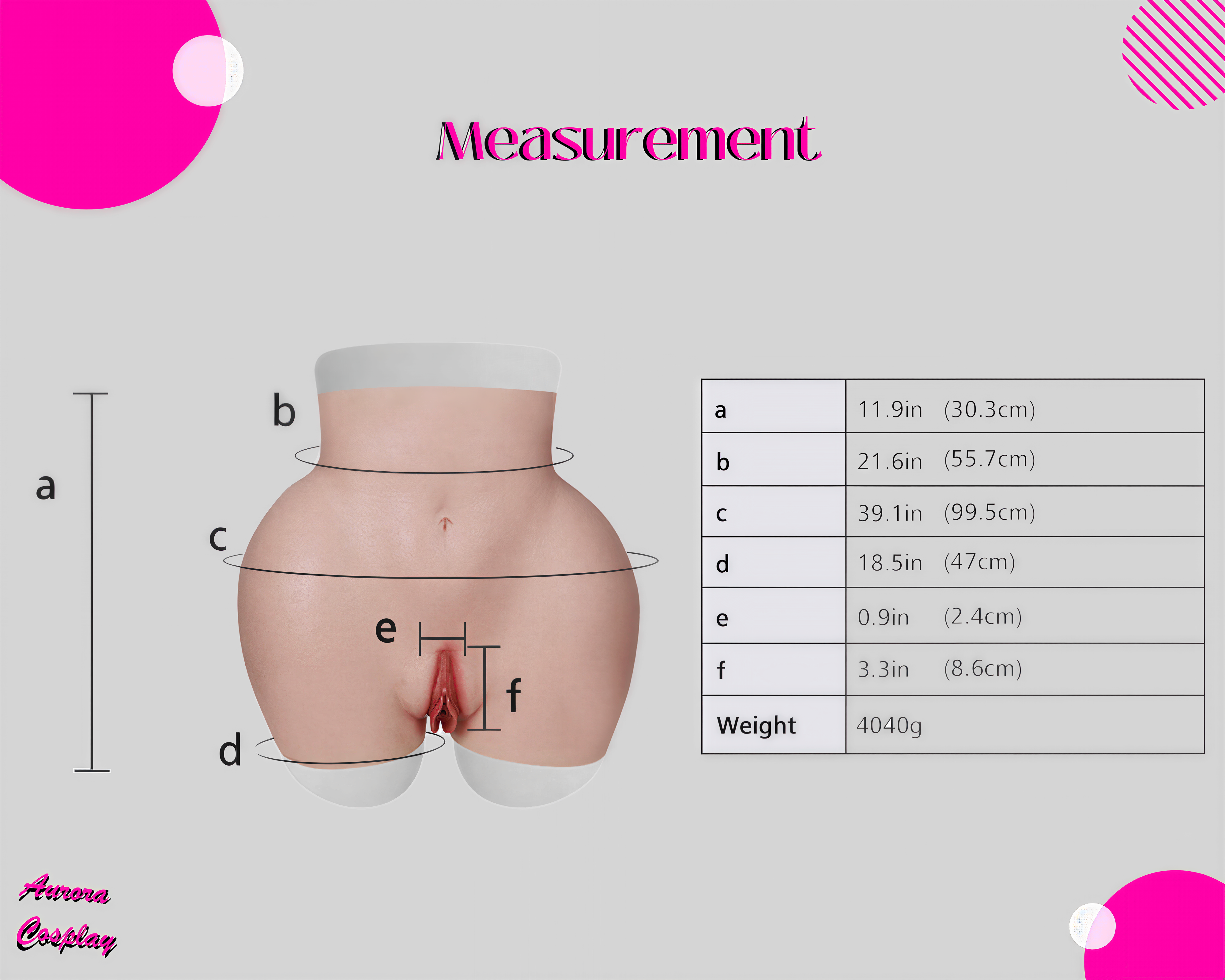 Premium Silicone Hip Enhancing Pant with Anal Hole - Ideal for Cross-Dressing, Cosplay, and Gender-Fluid Expression - Aurora Cosplay