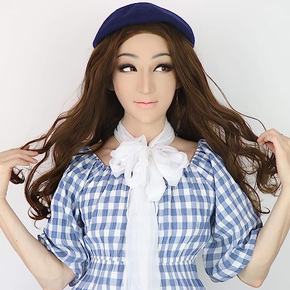 High Quality Silicon Realistic Female Mask , Halloween Masks be female Made, Cosplay mask - Aurora Cosplay