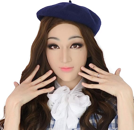 High Quality Silicon Realistic Female Mask , Halloween Masks be female Made, Cosplay mask - Aurora Cosplay