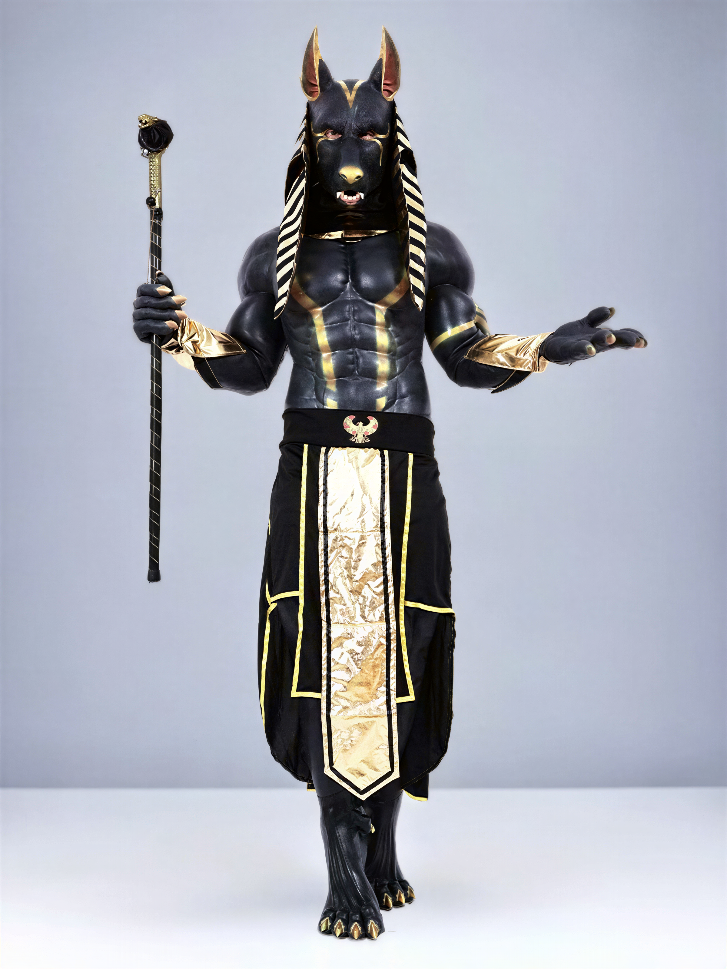 Anubis Fursuit Muscle Petsuit in Silicone: Ultimate Cosplay Set - Aurora Cosplay