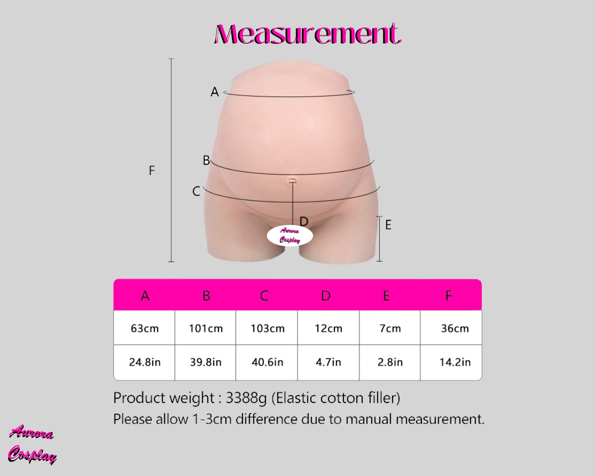 Silicone Pregnant Belly Pants with Feminizing Features - Realistic Maternity Wear - Aurora Cosplay