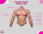 Ultimate Thinskin Upper Body Muscle Suit with Sculpted Arms - Aurora Cosplay