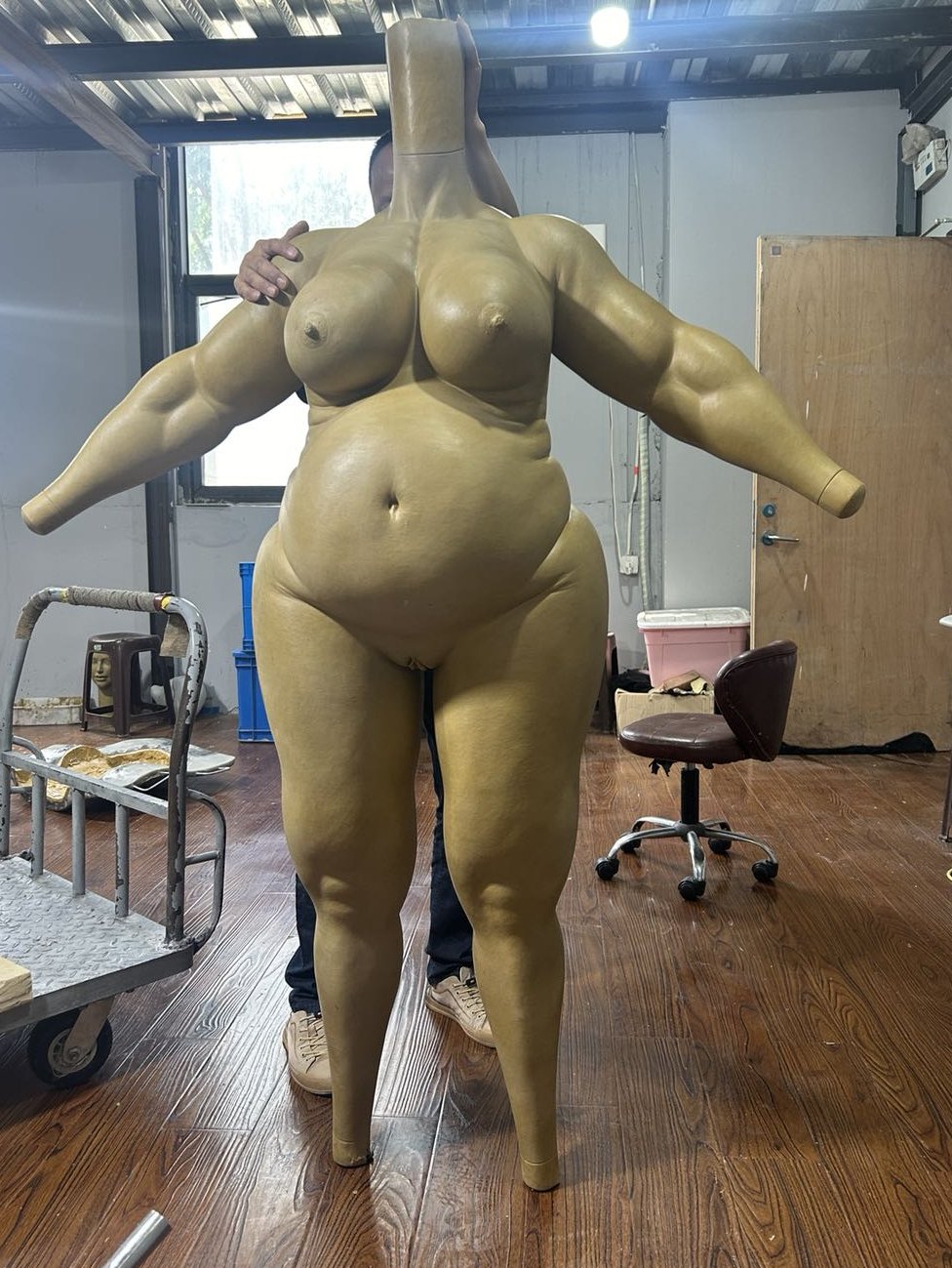 Sexy Chubby Plus Size Bodysuit with Exclusive Anal Opening Feature - Aurora Cosplay