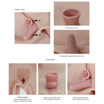 High-Quality Extended Version Silicone Prosthetic Vagina Pant for Cross-Dressing and Cosplay Experiences - Aurora Cosplay