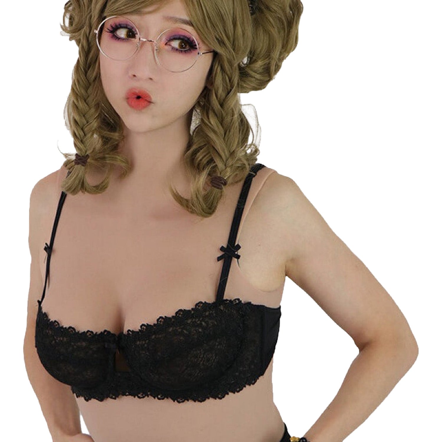 Breast Shirt Sleeveless Breast Plat, Silicone Breast Forms Pair - Prosthetic for Mastectomy, Transgender, and Cosplay - Aurora Cosplay