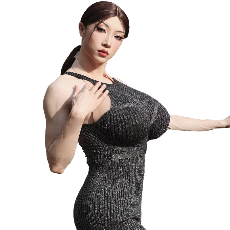 Silicone H Cup Backless Breast Forms | Silicone Prosthetics | For Crossplay MTF, Drag Queens - Aurora Cosplay