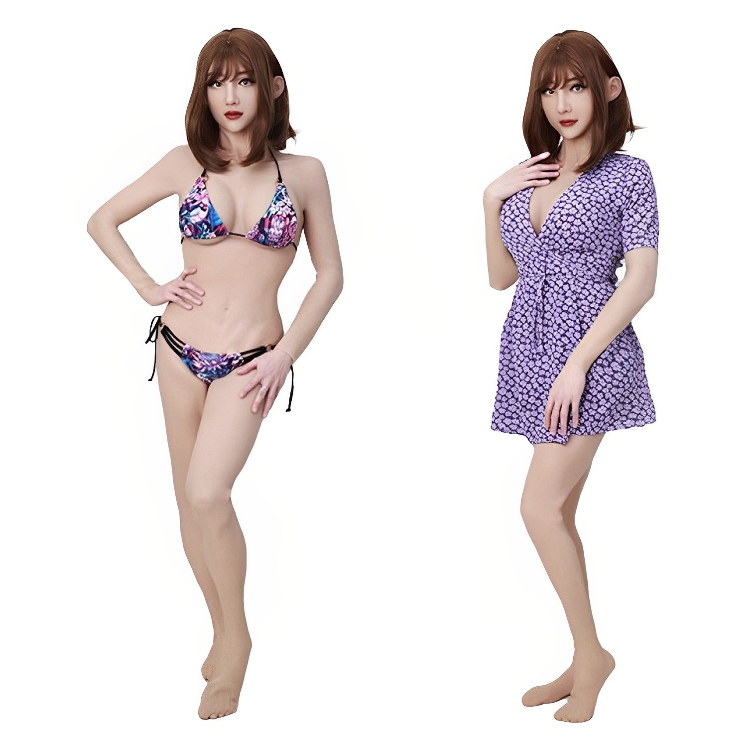 Aurora Cosplay May Suit with Arms and Feet Realistic Silicone bodysuit, Prosthetic breast, Prosthetic for Mastectomy, Cosplay - Aurora Cosplay