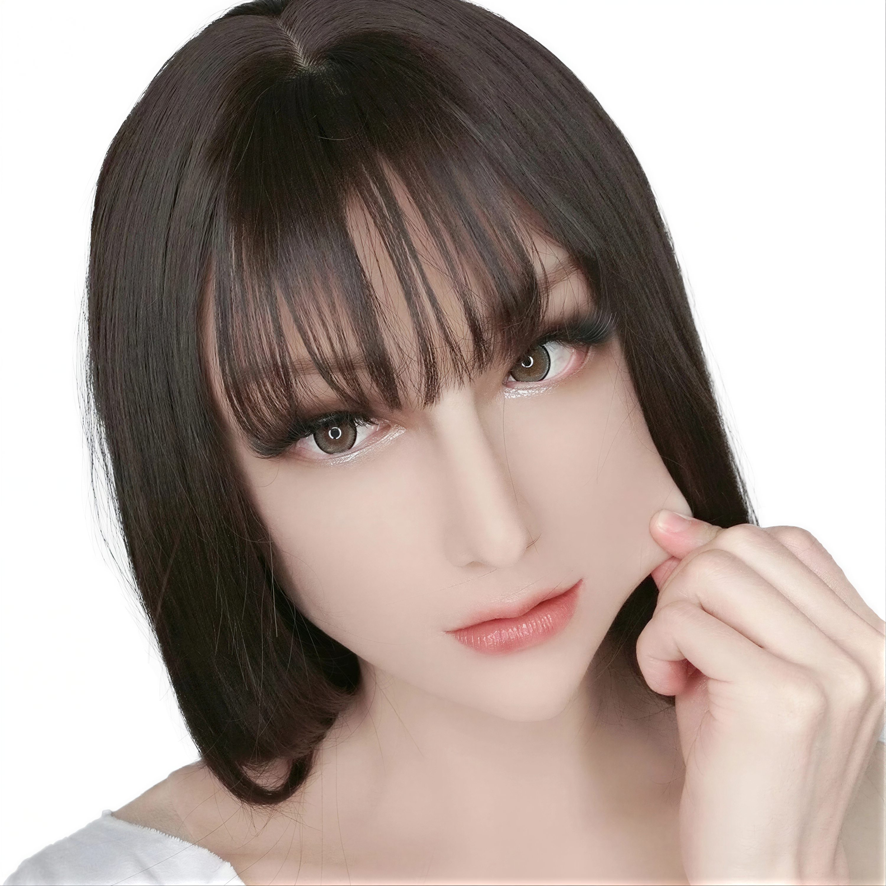 Handmade Premium Realistic Silicone Mask with Neck - Top-Tier Cosplay Accessory for Female Characters - Aurora Cosplay