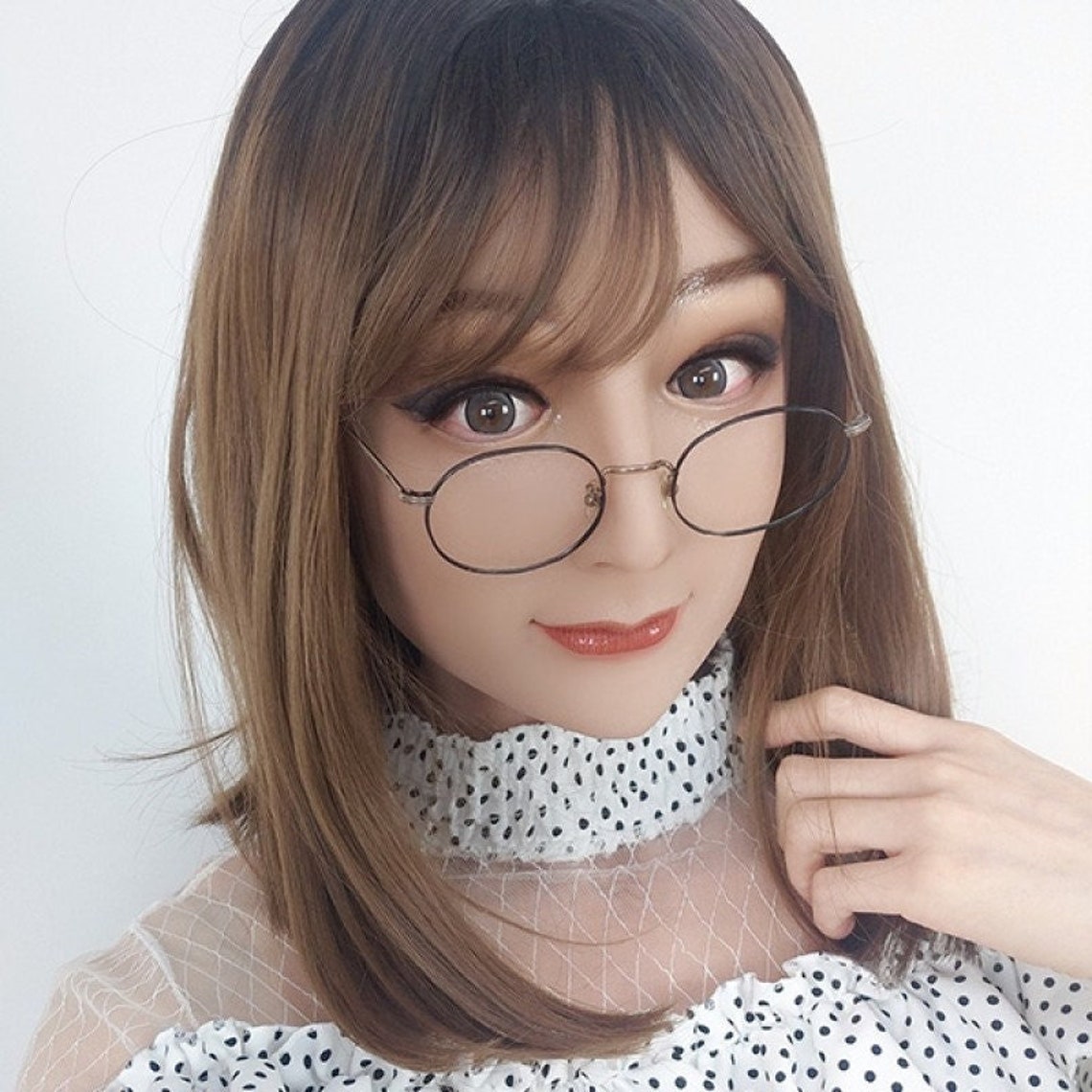 Aurora Cosplay Handsome Human Face Silicone Mask - Ultra-Light, Versatile, for Cosplay and Doll Face Molding - Aurora Cosplay