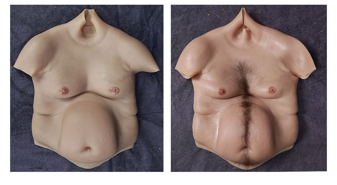 Silicon Accessories Gift Idea, Authentic Silicone Realistic Upper Body Suit With A Big Beer Belly For Cosplay - Fake Body Suit For Cosplays - Aurora Cosplay