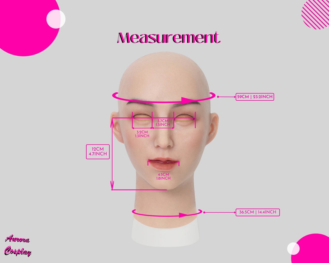 Handmade & Handpainted Realistic Silicone Mask - Authentic Lifelike Cosplay Accessory - Aurora Cosplay