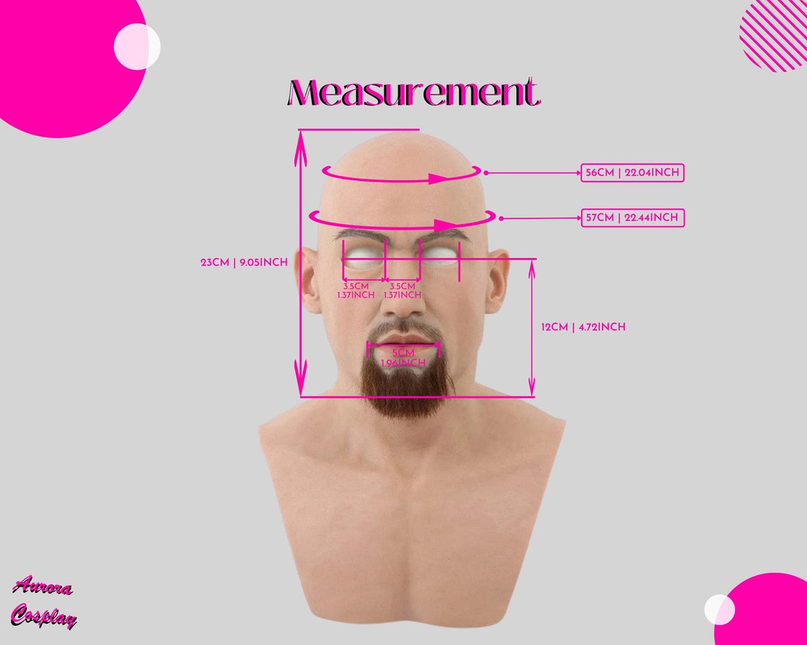 Silicone Mask Man Halloween Masks handsome Realistic High Quality, Unique, Custom Mask, Human Mask, Hand Made - Aurora Cosplay