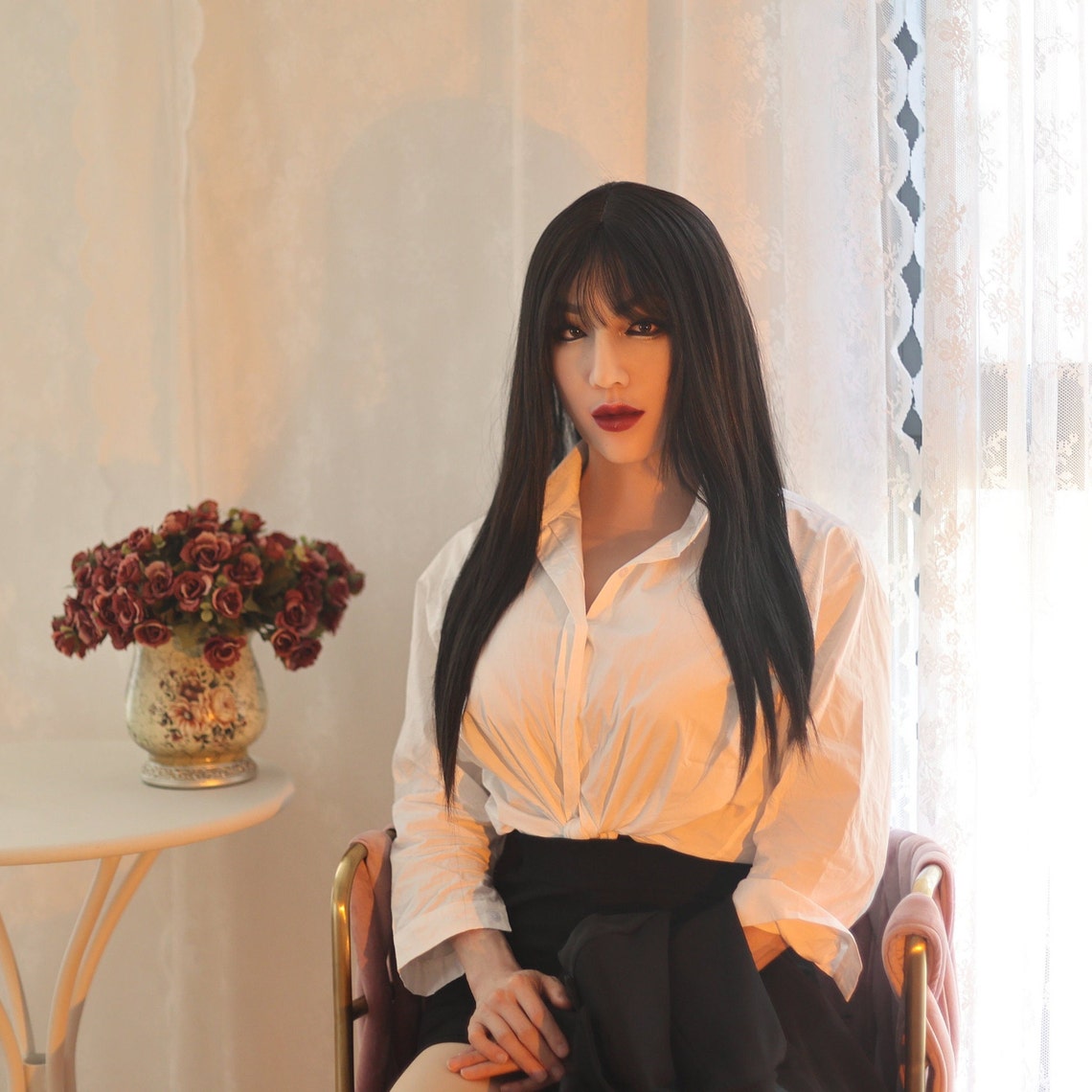 Handmade Premium Realistic Silicone Mask with Neck - Top-Tier Cosplay Accessory for Female Characters - Aurora Cosplay