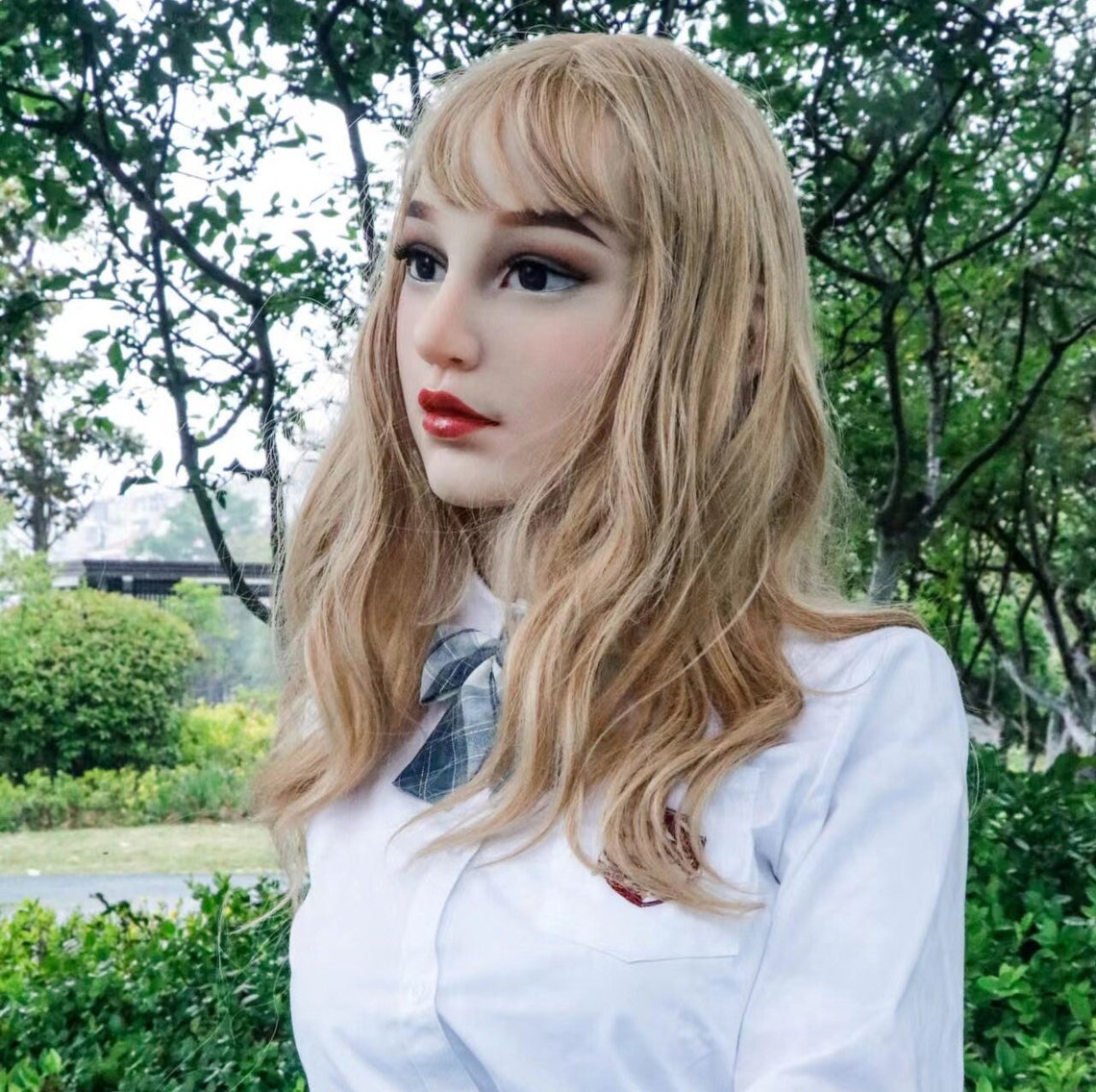 Handmade and Hand Decorated Beautiful Realistic Silicone Mask, Female Mask for Cosplay Costumes - Aurora Cosplay