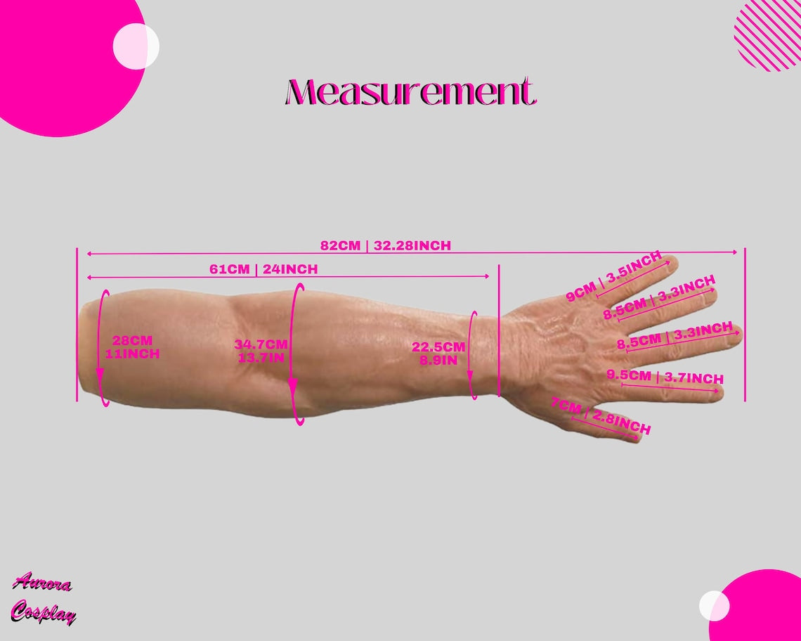 High Quality Medical Silicone Realistic Men's Gloves False Muscular Hands - Cosplay Body Silicone Accessories -Realistic Silicone Body Part - Aurora Cosplay