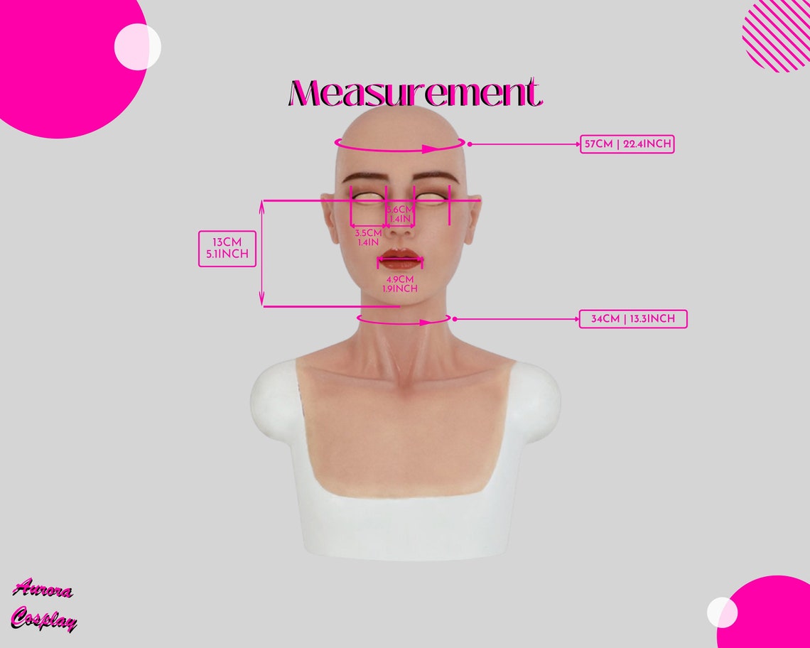 Aurora Cosplay Handsome Human Face Silicone Mask - Ultra-Light, Versatile, for Cosplay and Doll Face Molding - Aurora Cosplay