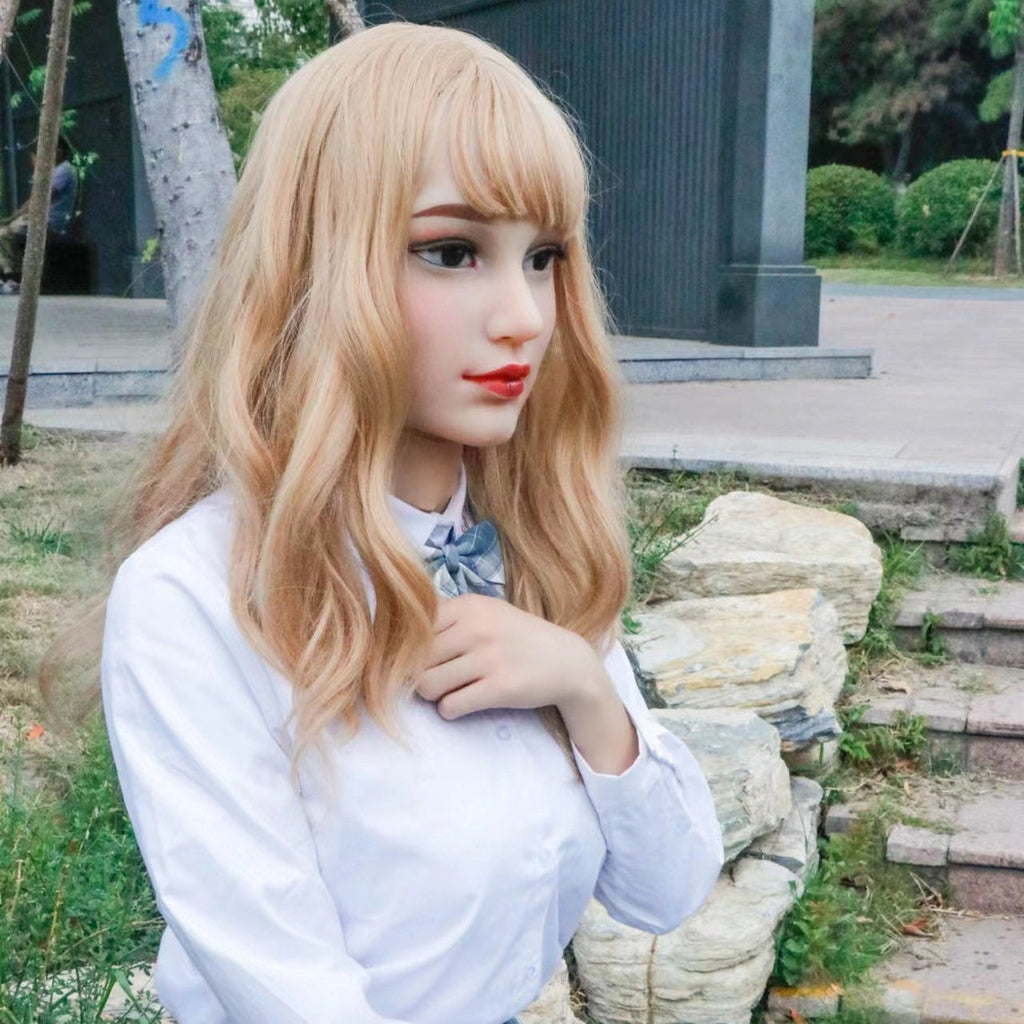 Handcrafted & Decorated Realistic Female Silicone Mask For Cosplay