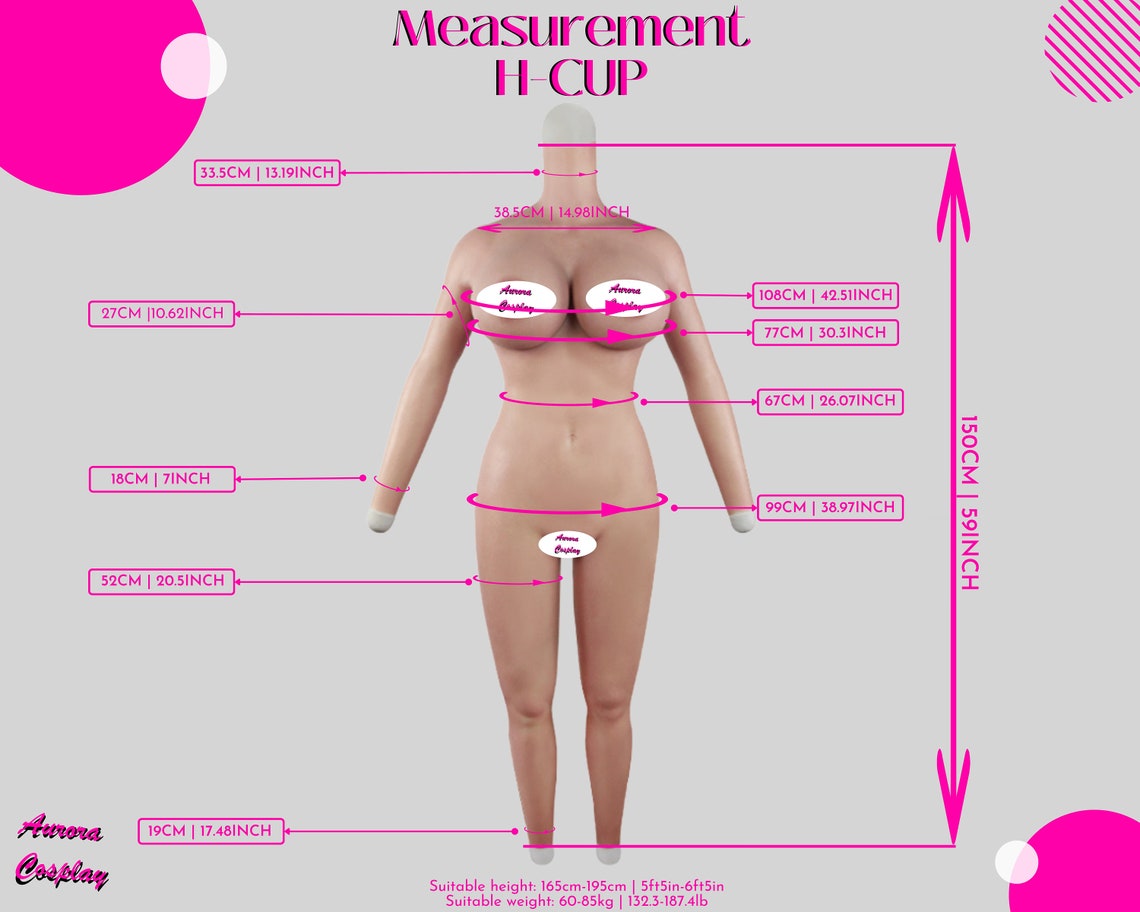 Handmade Whole Body Suits With Arms Fake Breasts For Cosplay - Whole Female Body Breast For Cosplay - Silicon Made Women Accessories For Her - Aurora Cosplay