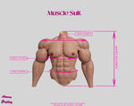 Handmade Silicone Upper Body Muscle Suit - Custom Fit, Ultimate Comfort, Versatile for Cosplay, Bodybuilding - Easy Wear & Customizable - Aurora Cosplay