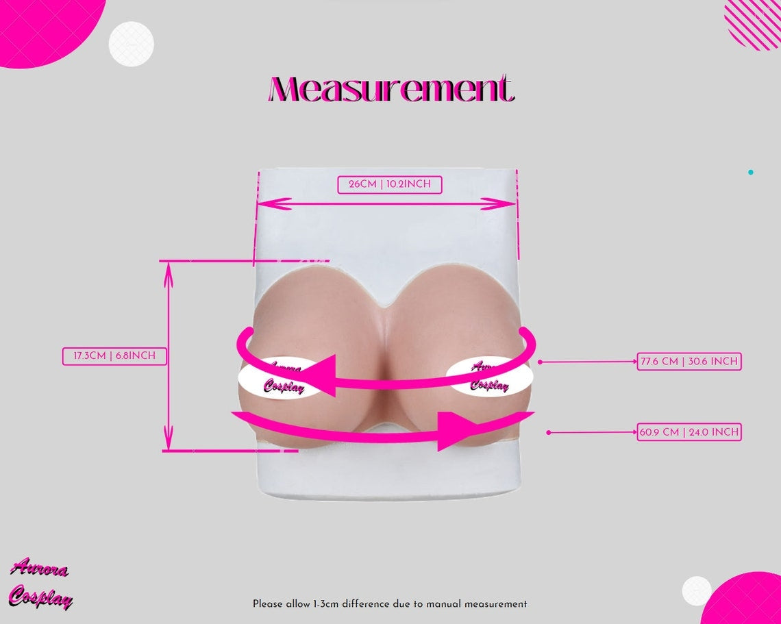 Feminine Silhouette with Our Tube-Top Breast Forms - Lightweight, Realistic, and Easy to Wear Medical Silicone - Aurora Cosplay