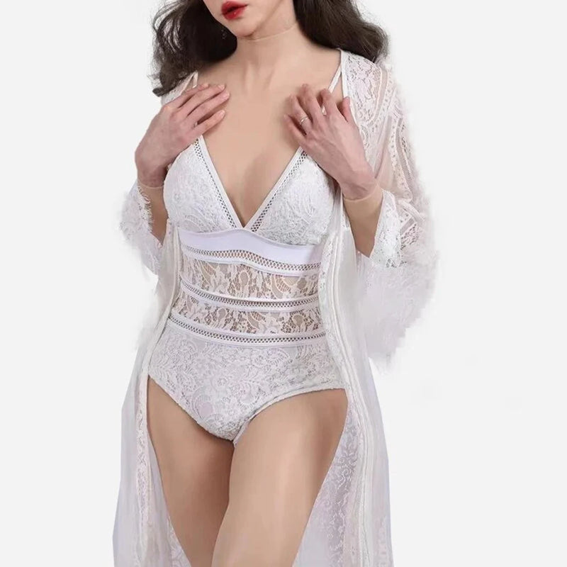 Realistic B Cup Bodysuit with Arms: Full Body Transformation for Crossdressers - Aurora Cosplay - Aurora Cosplay