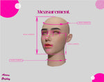 Hyper-Realistic Feminine Silicone Mask, Delicate Female Facial Mold, Lifelike Feminist Inspired Face Cover - Aurora Cosplay