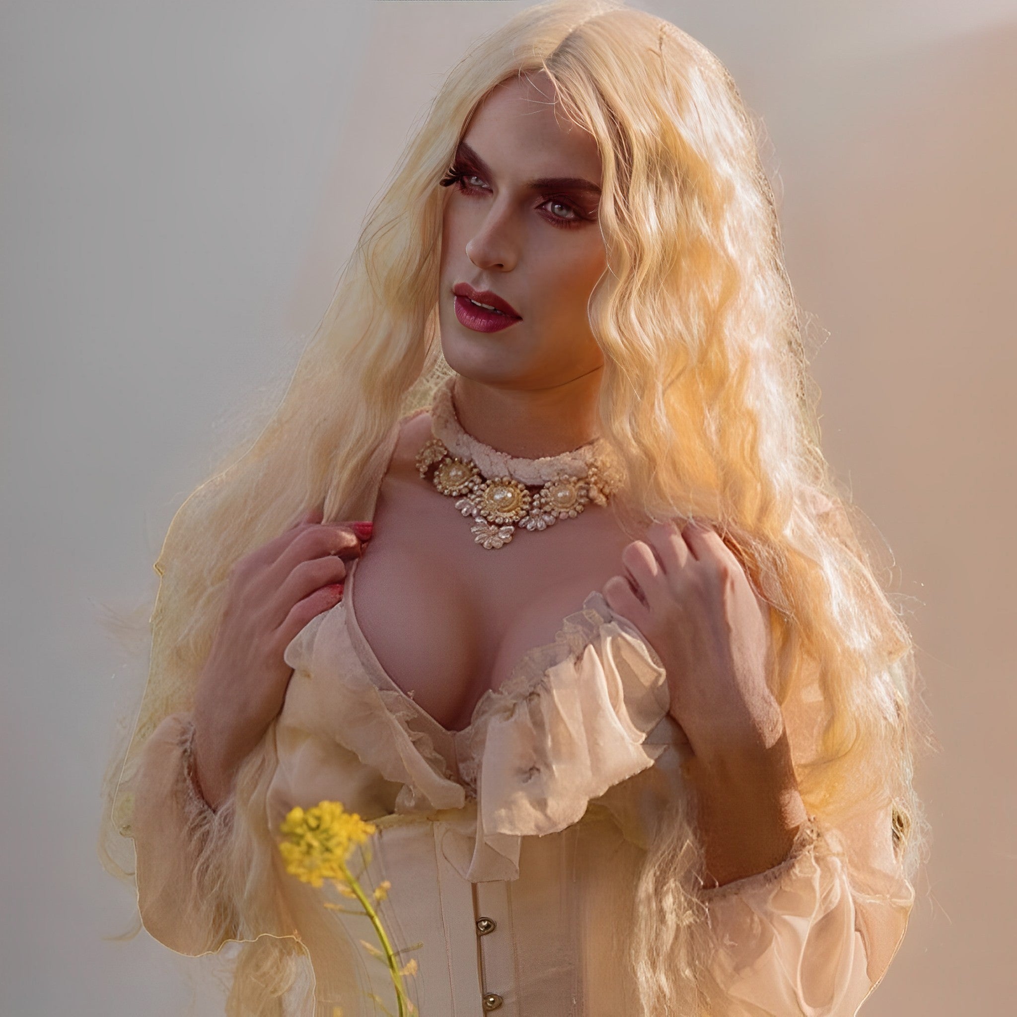 Awakened You Silicone B Breast Shirt Sleeveless Breast Plate | Silicone Prosthetics | For Cross dressing MTF, Drag Queens - Aurora Cosplay