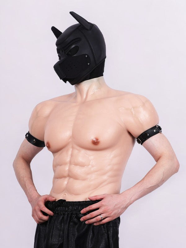 Short-Sleeve Muscle Suit with Convenient Zipper Closure - Aurora Cosplay