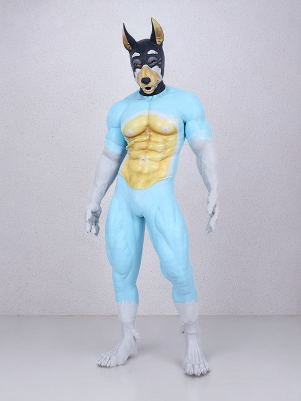 Bandit-Themed Furry Muscle Suit - Stealthy Silicone Fursuit for Cosplay - Aurora Cosplay