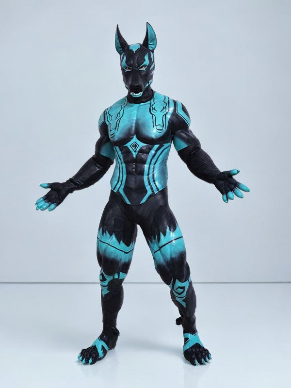 Cerberus-Themed Furry Muscle Suit - Premium Silicone Fursuit for Cosplay - Aurora Cosplay