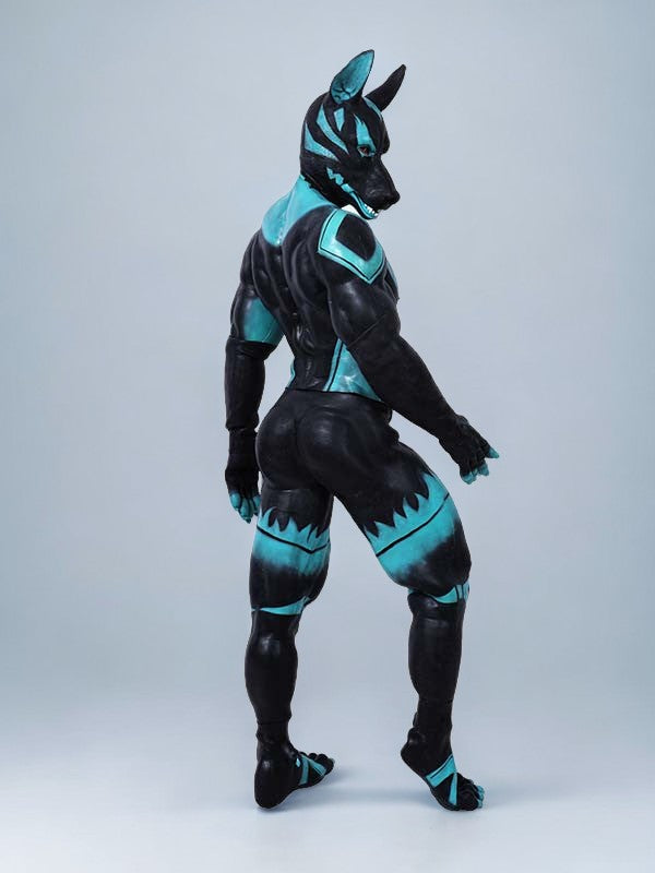 Cerberus-Themed Furry Muscle Suit - Premium Silicone Fursuit for Cosplay - Aurora Cosplay