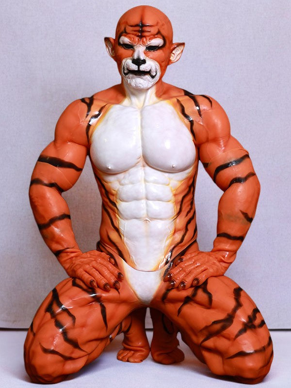Fierce Tiger Fursuit: Silicone Muscle Suit for Predator Cosplay - Aurora Cosplay