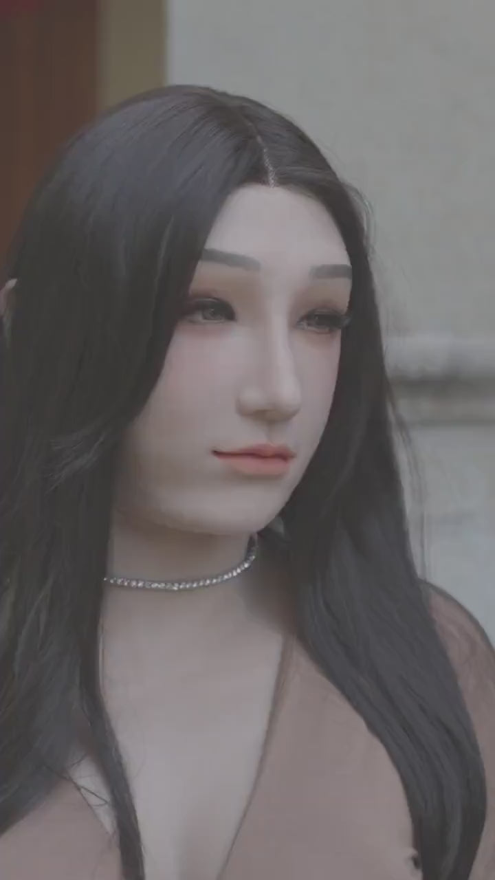 Hyper-Realistic Feminine Silicone Mask, Delicate Female Facial Mold, Lifelike Feminist Inspired Face Cover