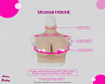 E cup Silicone Breast Form Bra - Prosthetic for Crossdresing, Fake Boobs Cosplay/Crossplay and Transgender Boobs - Aurora Cosplay