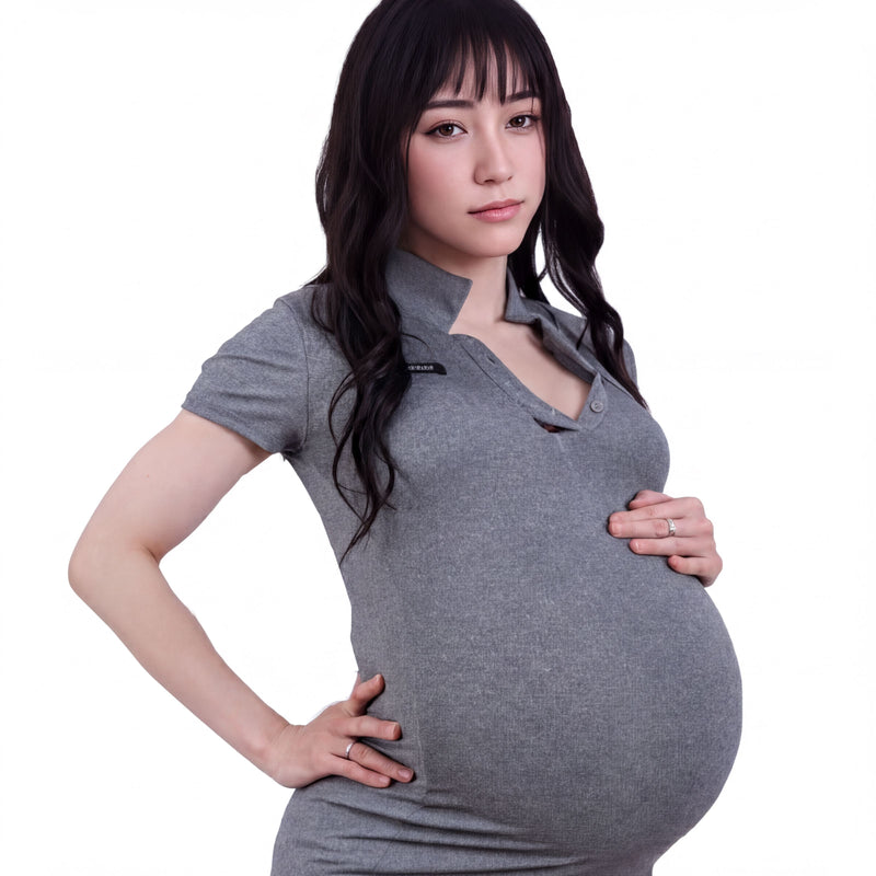 D Cup Breast Forms with Integrated Large Pregnant Belly for Realistic Maternity Cosplay - Aurora Cosplay