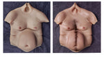 Silicon Accessories Gift Idea, Authentic Silicone Realistic Upper Body Suit With A Big Beer Belly For Cosplay - Fake Body Suit For Cosplays - Aurora Cosplay