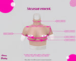 Handmade B Cup Breasts with Short Sleeves Fake Boobs Cosplay,Fake breast, Artificial breast, Silicon fake breast - Aurora Cosplay