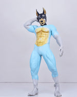 Bandit-Themed Furry Muscle Suit - Stealthy Silicone Fursuit for Cosplay - Aurora Cosplay