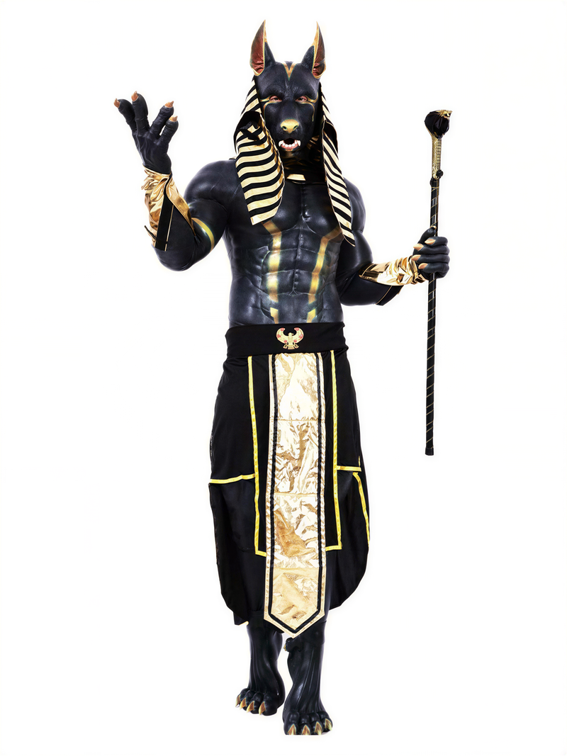 Anubis Fursuit Muscle Petsuit in Silicone: Ultimate Cosplay Set - Aurora Cosplay