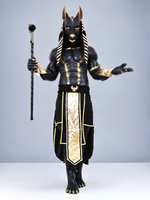 Anubis Fursuit Muscle Petsuit in Silicone: Ultimate Cosplay Set - Aurora Cosplay